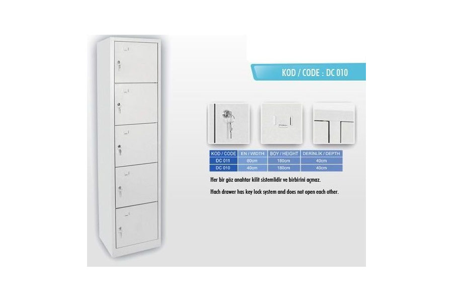 Çok Gözlü Metal Dolaplar