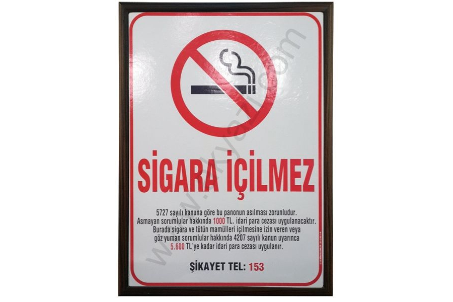 SİGARA İÇİLMEZ PANOLARI
