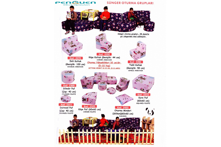 SÜNGER OTURMA GRUPLARI
